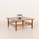 Scandinavian mid century square teak coffee table, Denmark 1970s