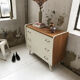 Commode vintage blanche