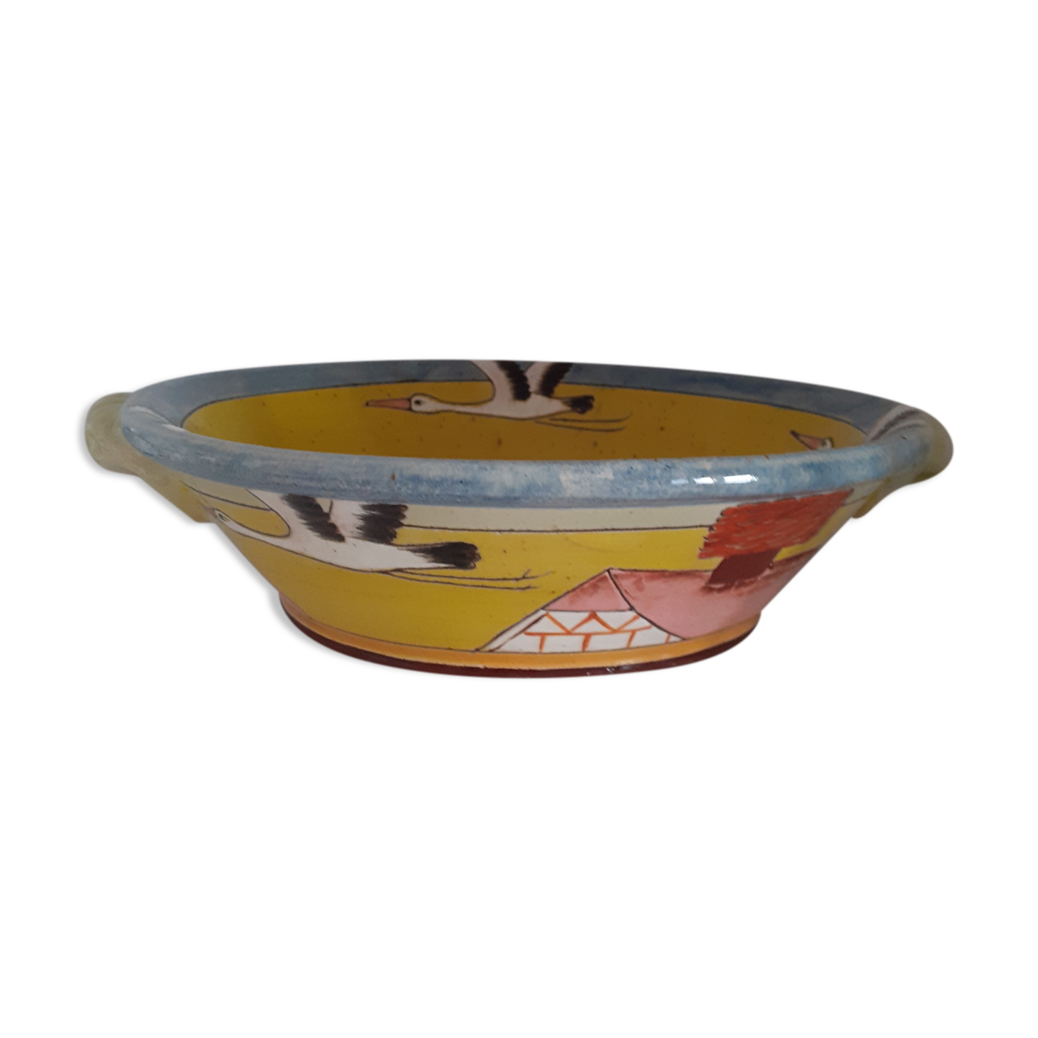 Vintage Alsatian pottery bowl