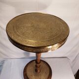 Oriental vintage pedestal table tea table