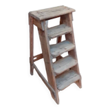 Old stepladder h89cm decorative artisan workshop