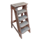 Old stepladder h89cm decorative artisan workshop