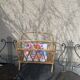 Vintage bamboo and rattan magazine holder 1960