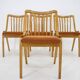 Ensemble des années 1970 de quatre chaises de salle à manger Antonin Suman par Ton, Tchécoslovaquie