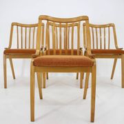 1970s Set of Four Antonin Suman Dining Chairs by Ton, Czechoslovakia