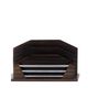 Art Deco mail holder in wood and metal, 1920s