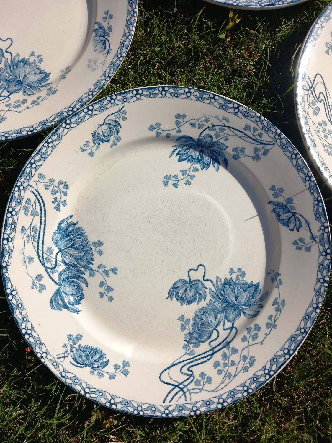 13 sarreguemines plates model royat