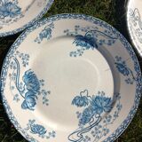 13 assiettes sarreguemines modele royat