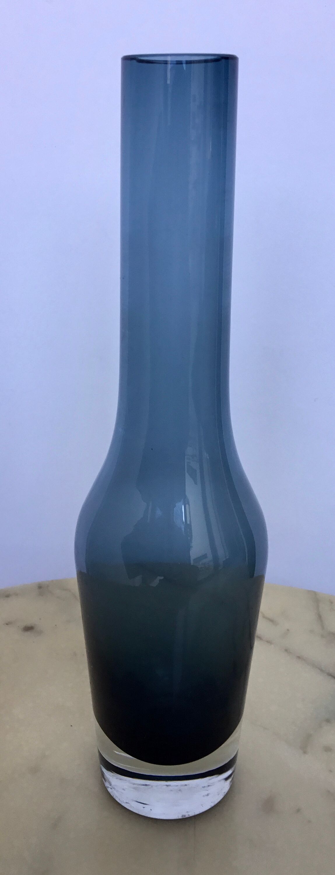 Murano vase in blue glass - design 1960