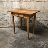 Wooden 'farm table' style side table