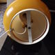 Orange 1960-70 vintage opaline drop lamp