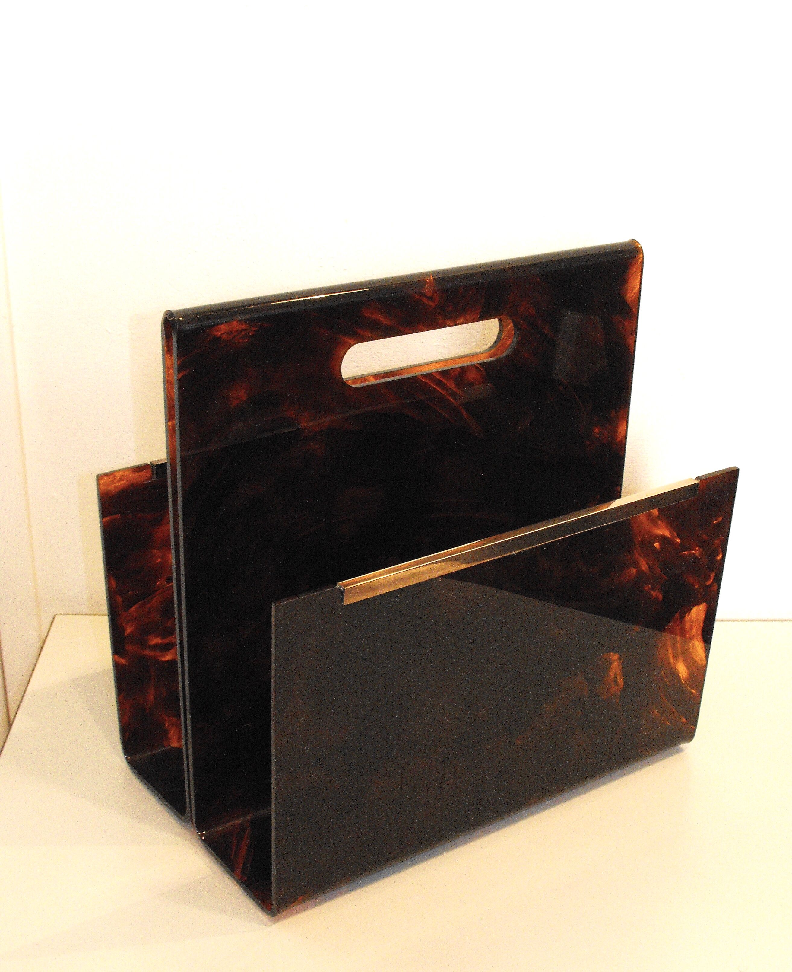 Magazine holder 70s plexiglas