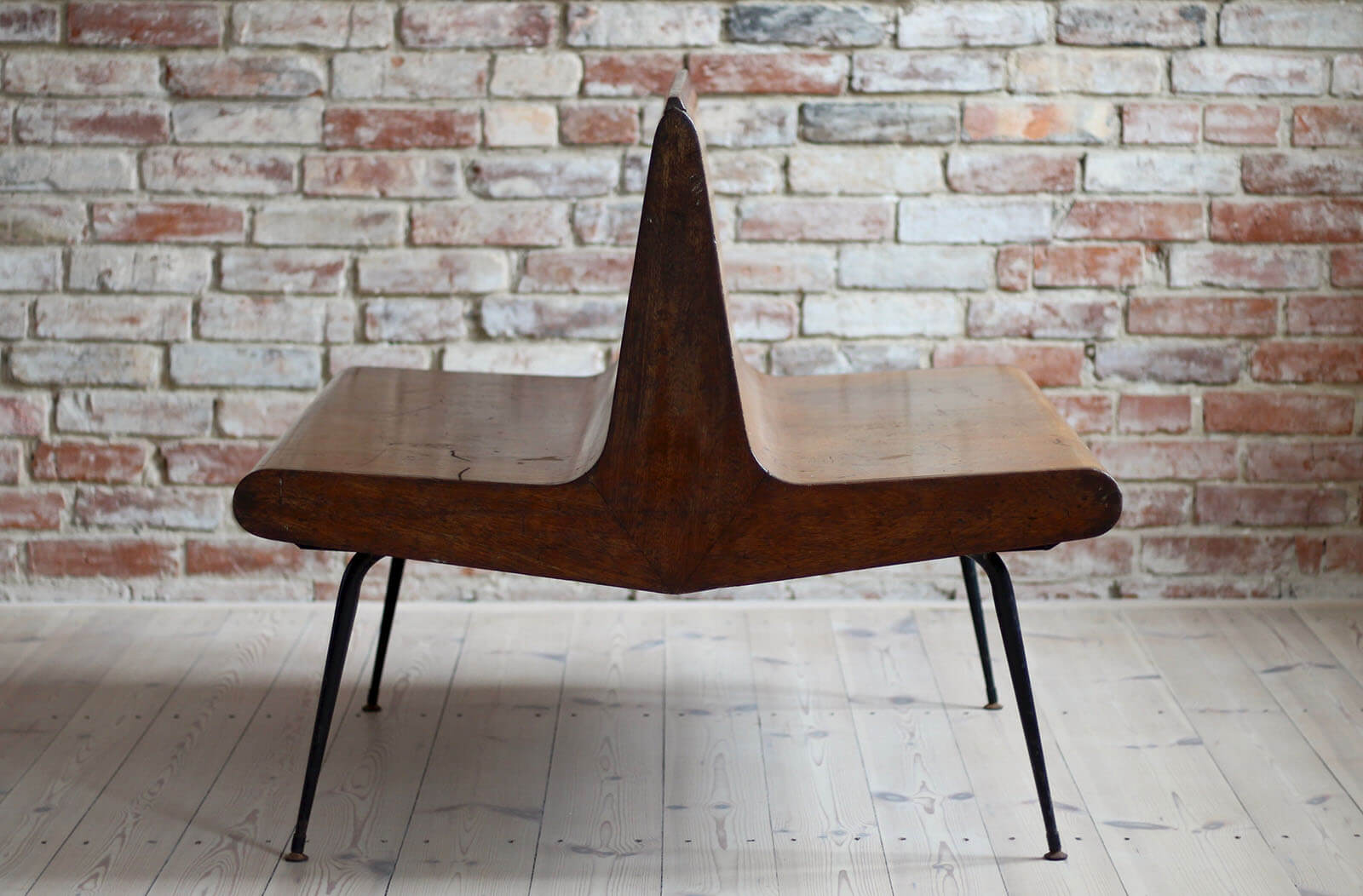 Vintage Platform Bench, 1950s