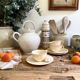 Antique Digoin earthenware teapot