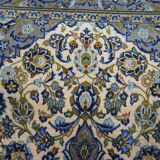 Vintage persian hand-woven keshan carpet ,240x141