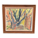 Original Swedish Oil on Panel – “Trees (Abstract Composition)” by Alam