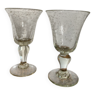 2 Biot glasses