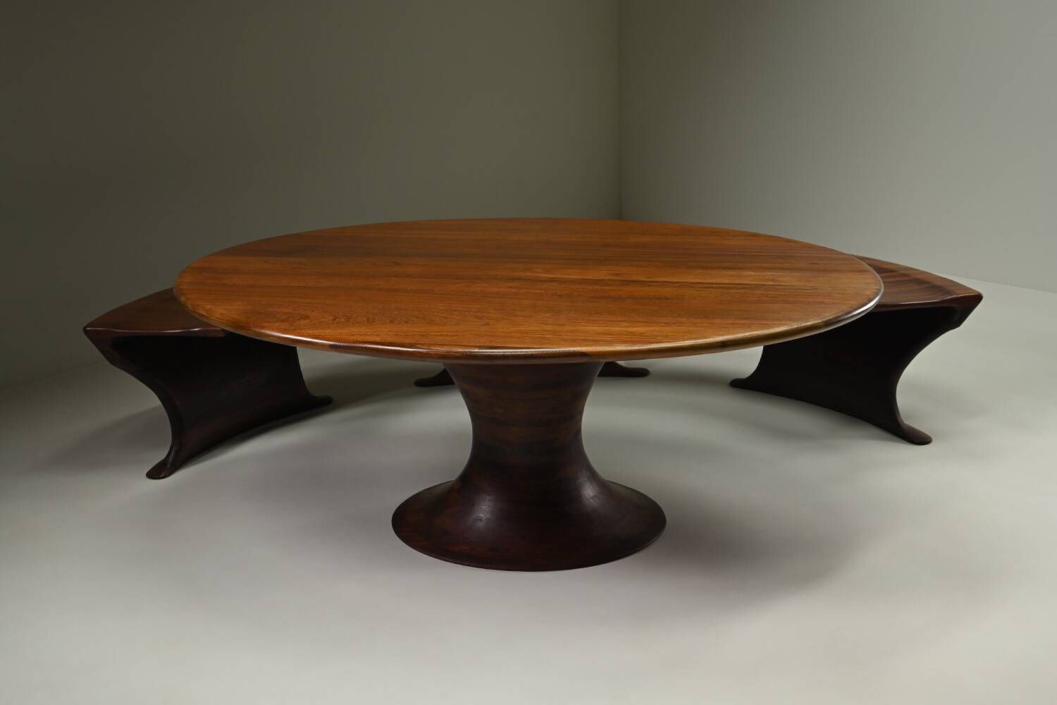 Oval dining set by Marc van Rampeberg for Rampelberg Designs, Kenya Afrik.