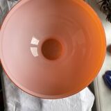 Abat-jour verre orange style vintage