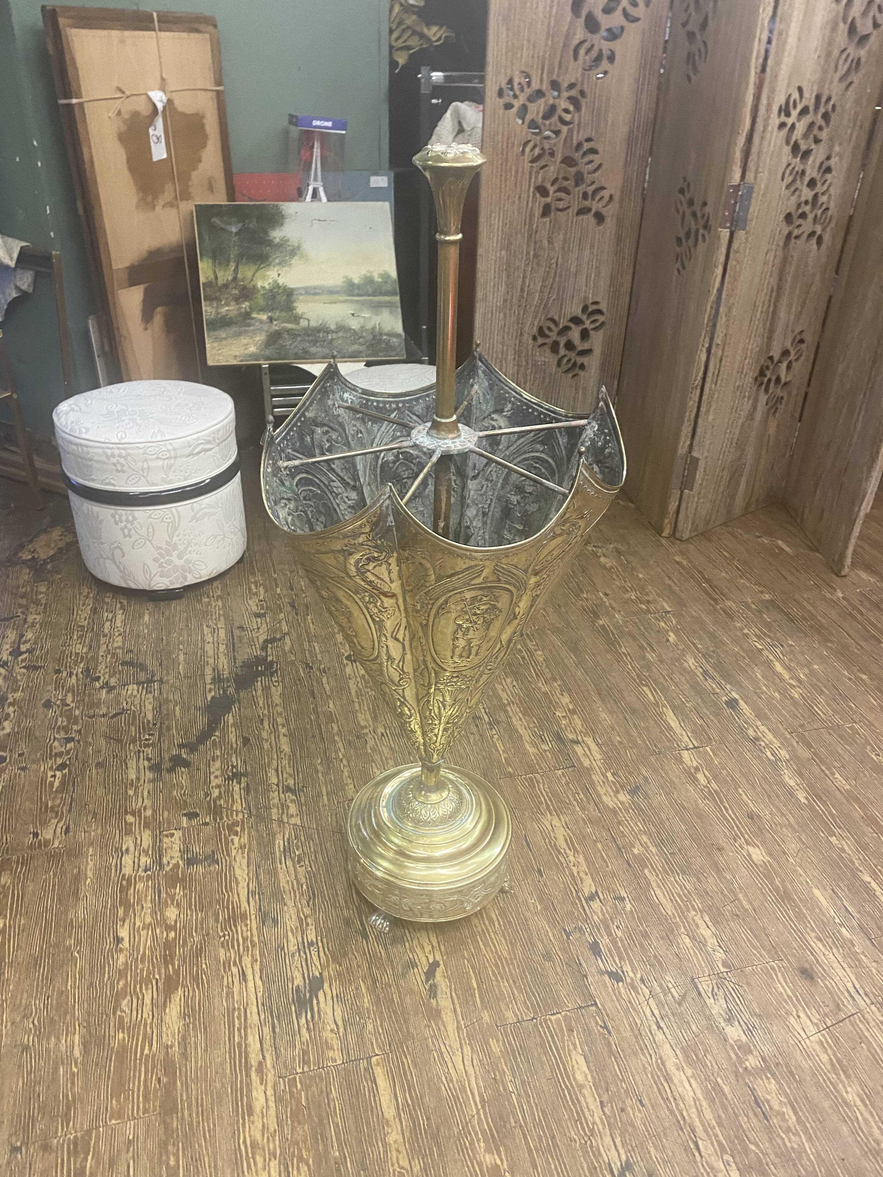 Old umbrella holder