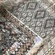 Authentic beige and brown margoum carpet