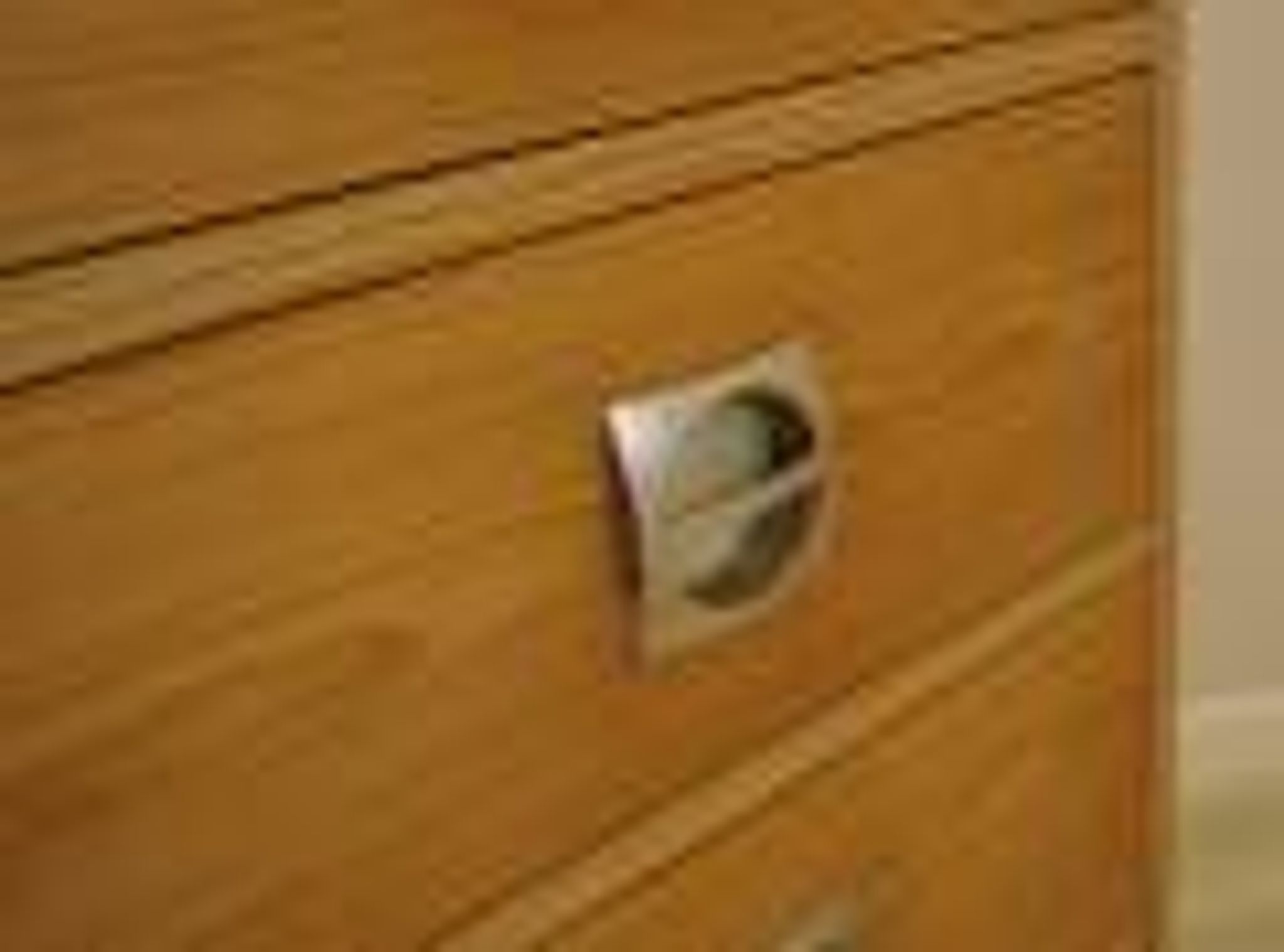 Danish pine veneer chest of drawers with six drawers, 1970s