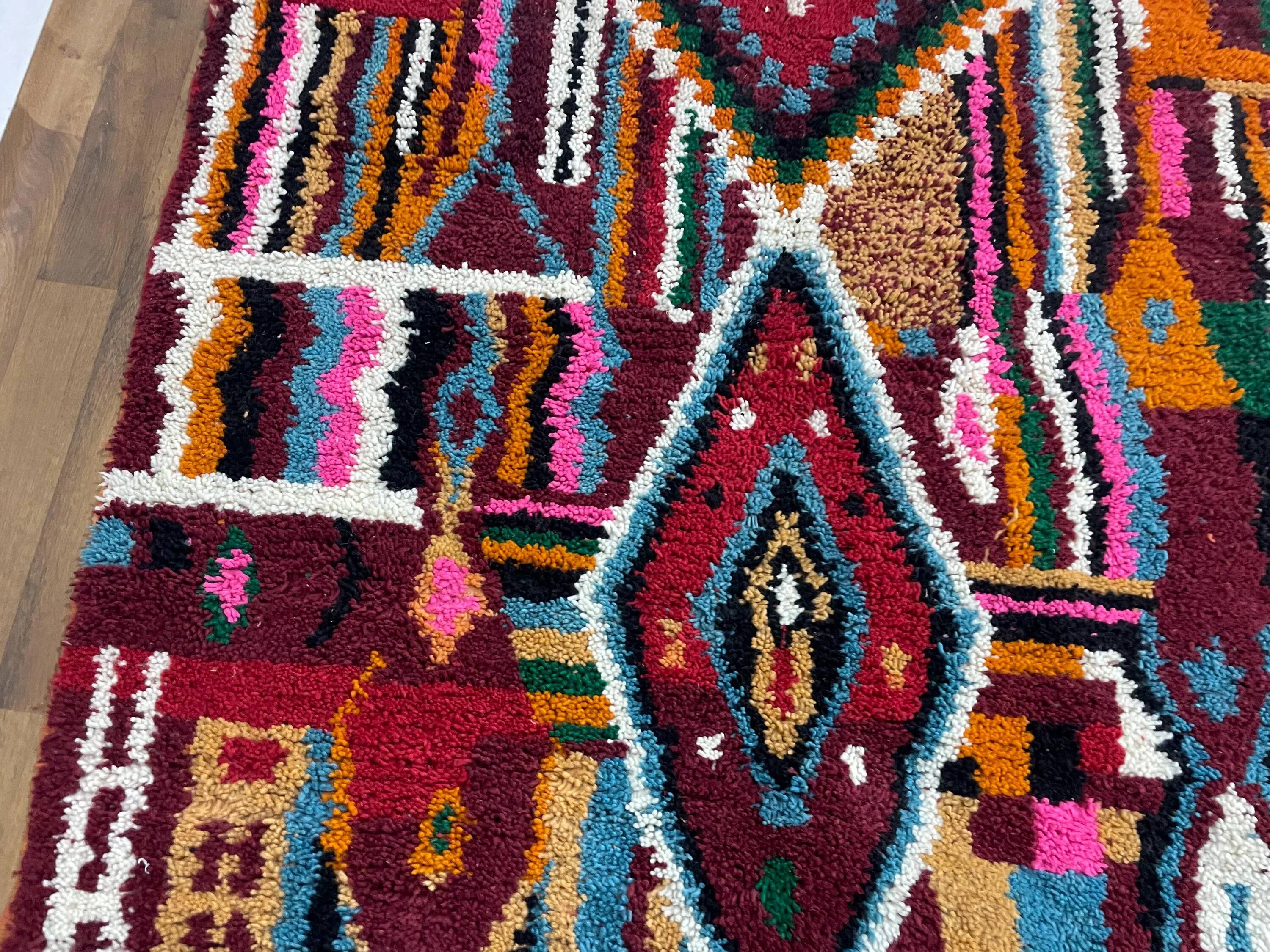 Tapis berbère artisanal fait main 3x2 m