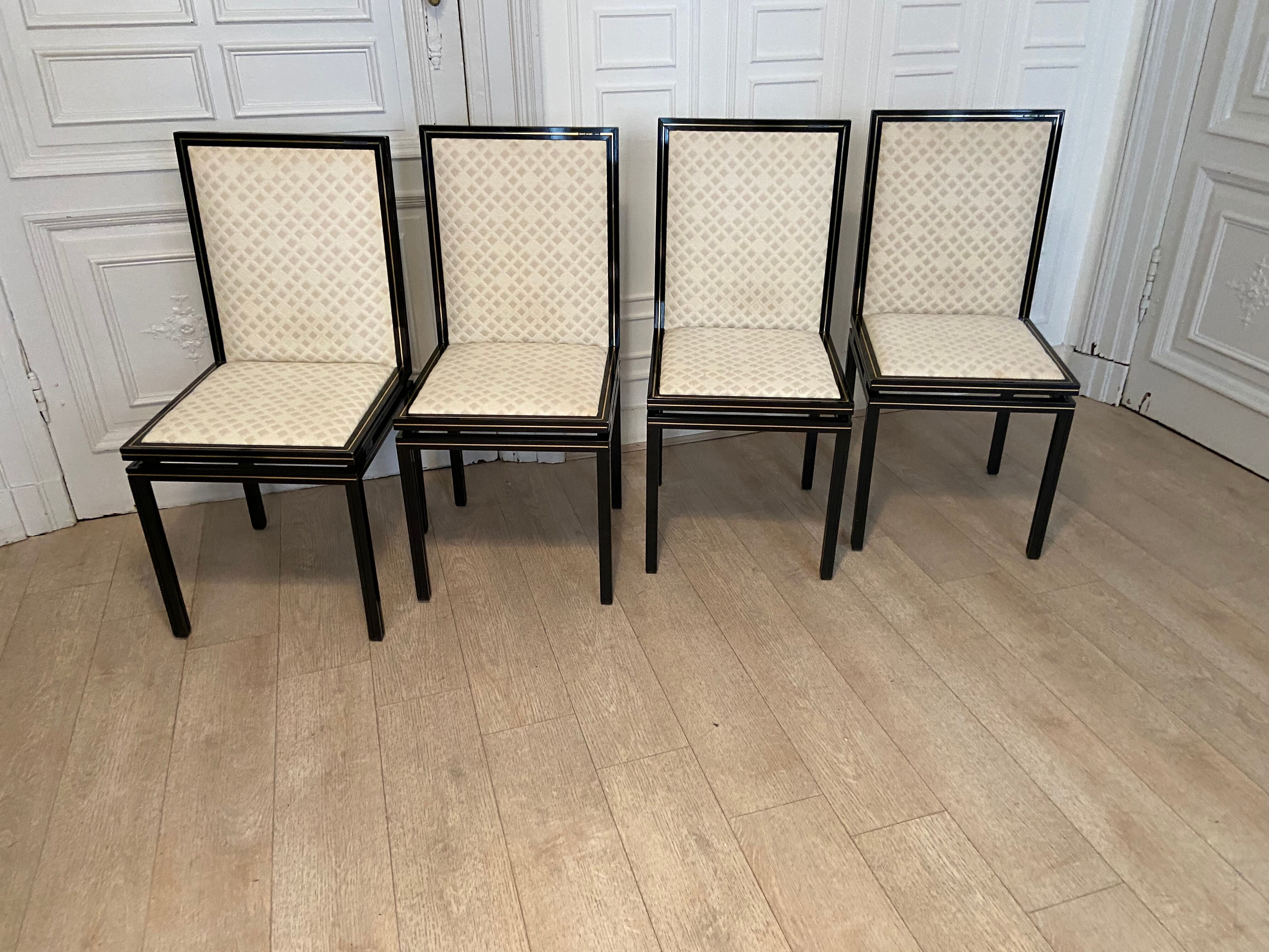 6 chairs Pierre Vandel, Paris, 1970s