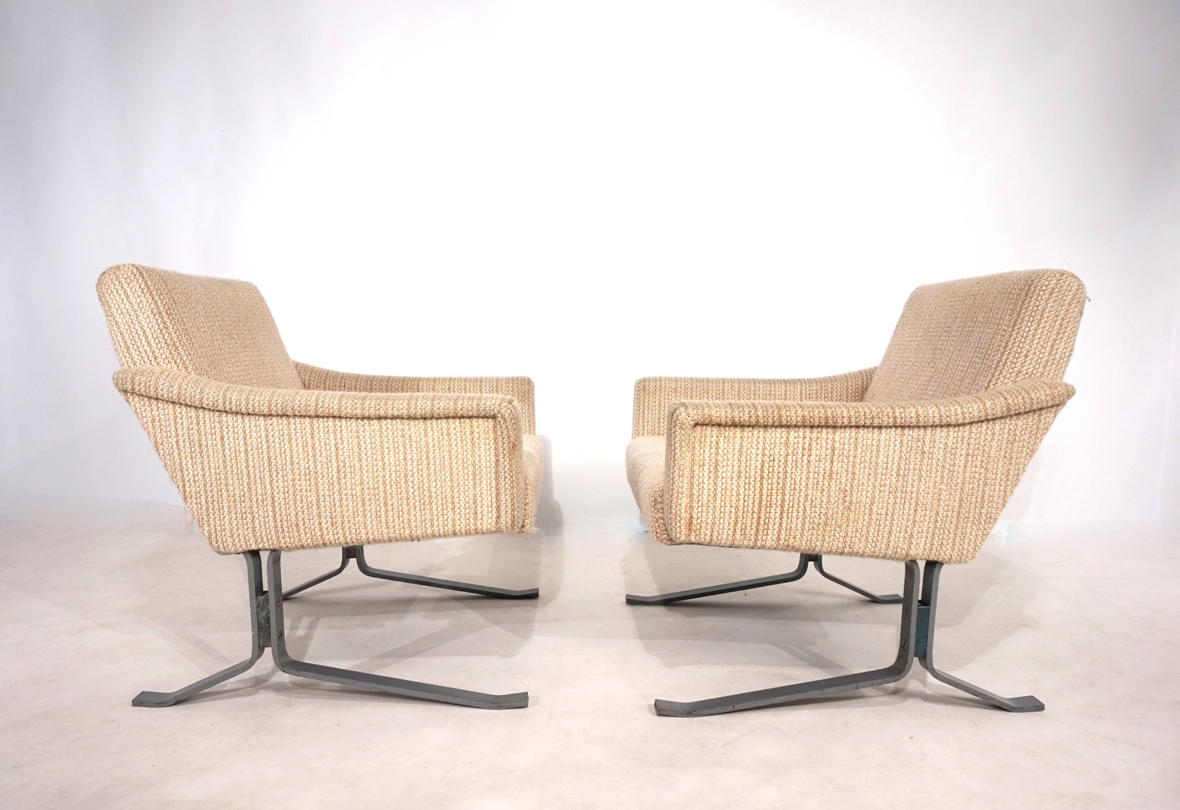 Ensemble de deux chaises longues cantilever Röhl, 1960