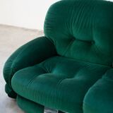 Living room, 2 armchairs and 3-seater sofa, OKAY model, Adriano Piazzesi, 1970