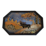 Plateau verre peint 1930