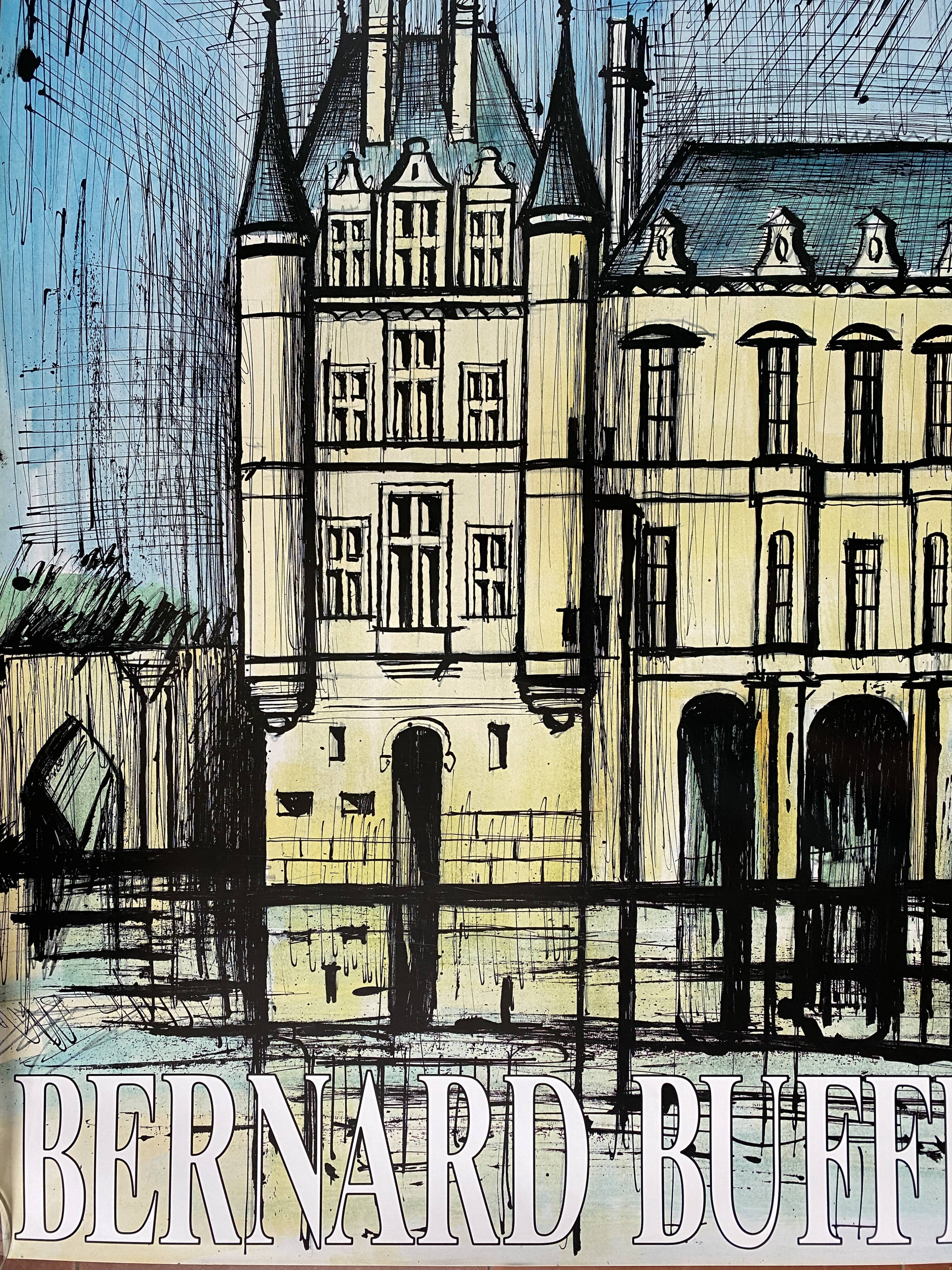 Original poster "Chateau de Chenonceaux" Bernard Buffet 53x70cm 1993