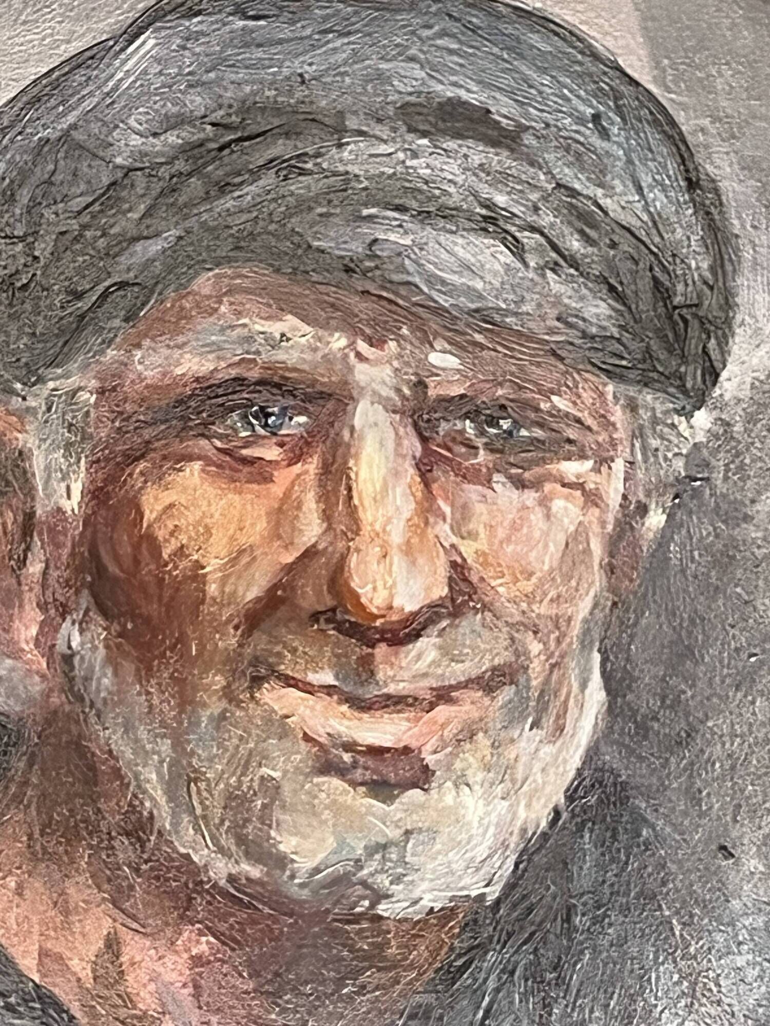 Fred Pailhès (1902-1991) "The Fisherman" Oil on panel signed