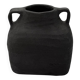 Black stoneware vase