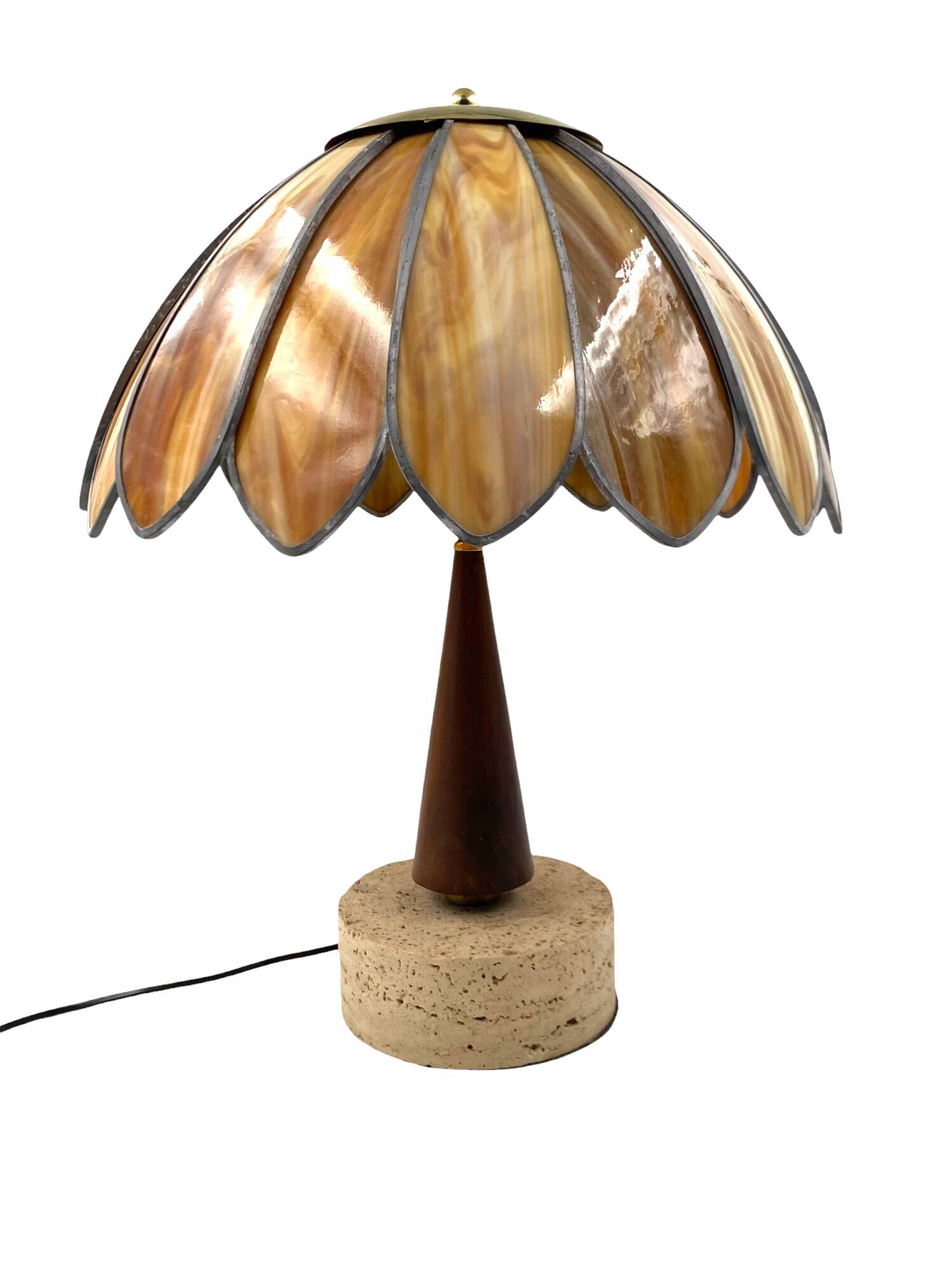 Hollywood regency important table lamp, Italy 1970 ca.