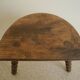 pair of wooden stools rustic vintage country decor