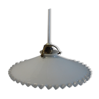 Hanging opaline transparent pleated edge - 30 years