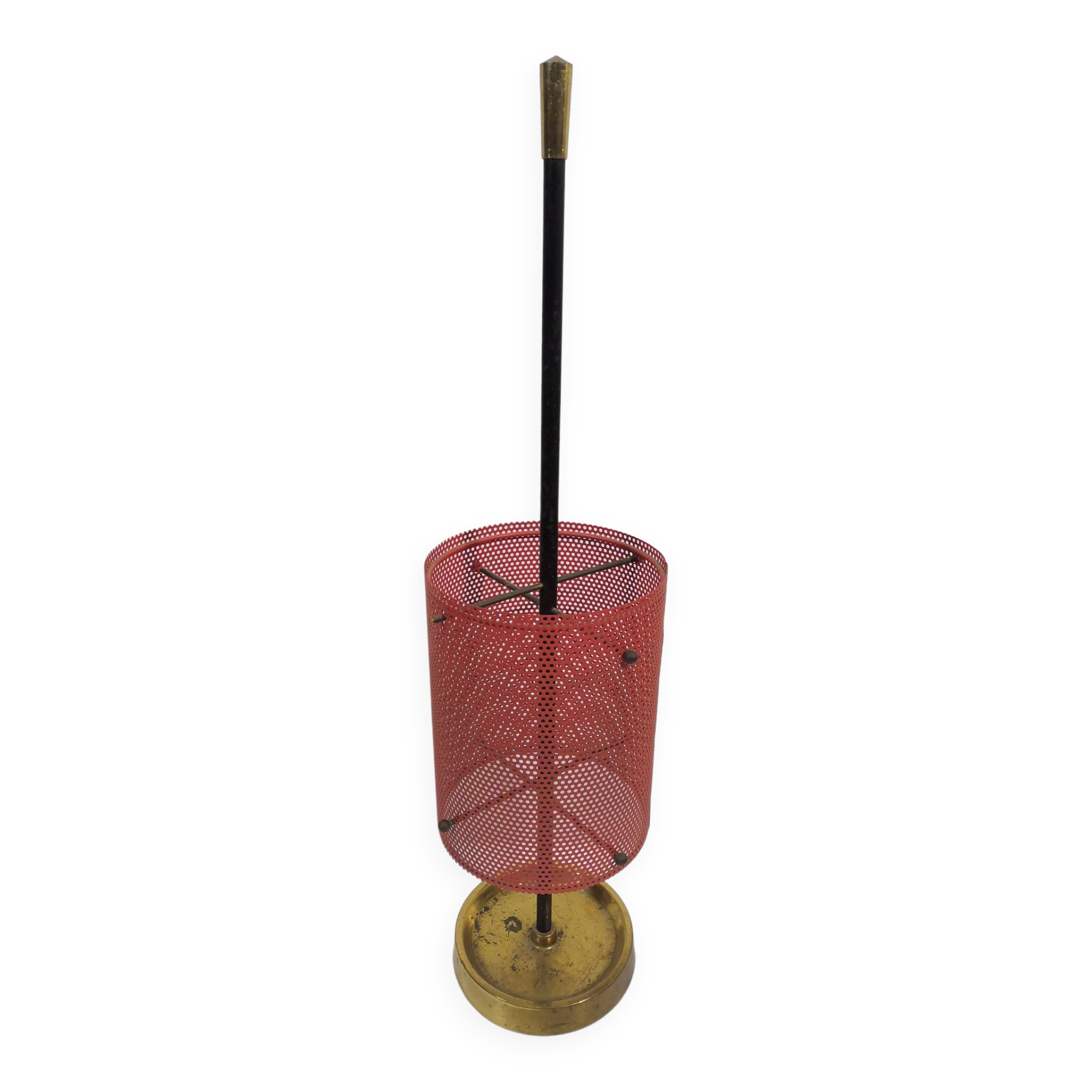Umbrella stand from the 50s in perforated sheet metal