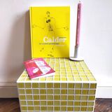Glass mosaic tile side table