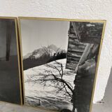 Old photographs lake and mountain