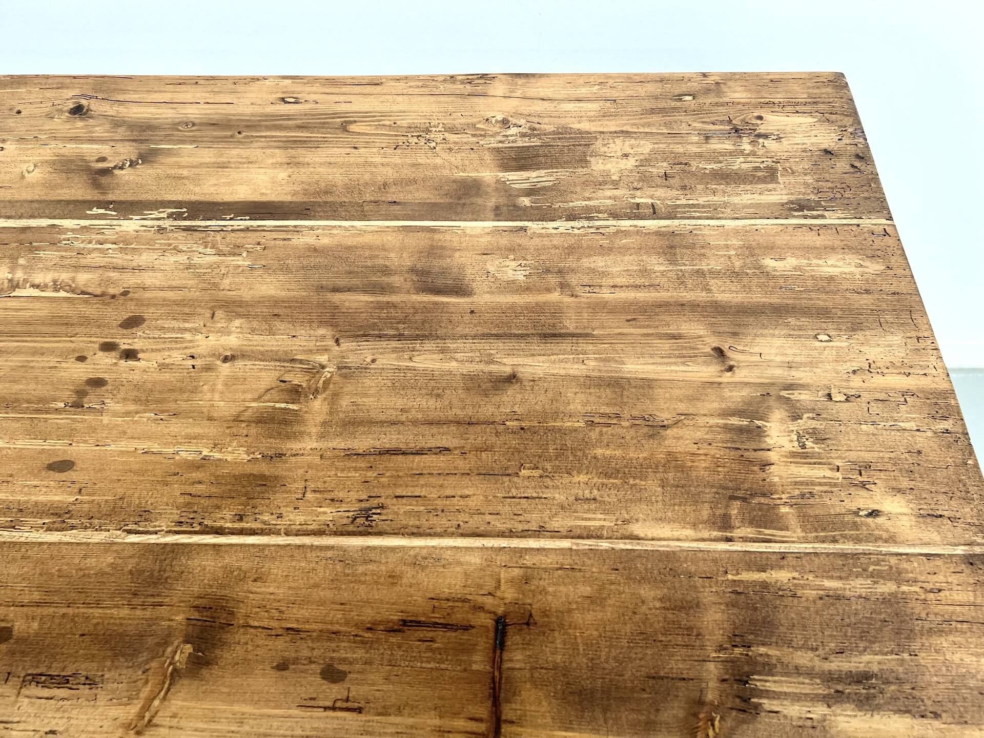Table de ferme en pin, années 50
