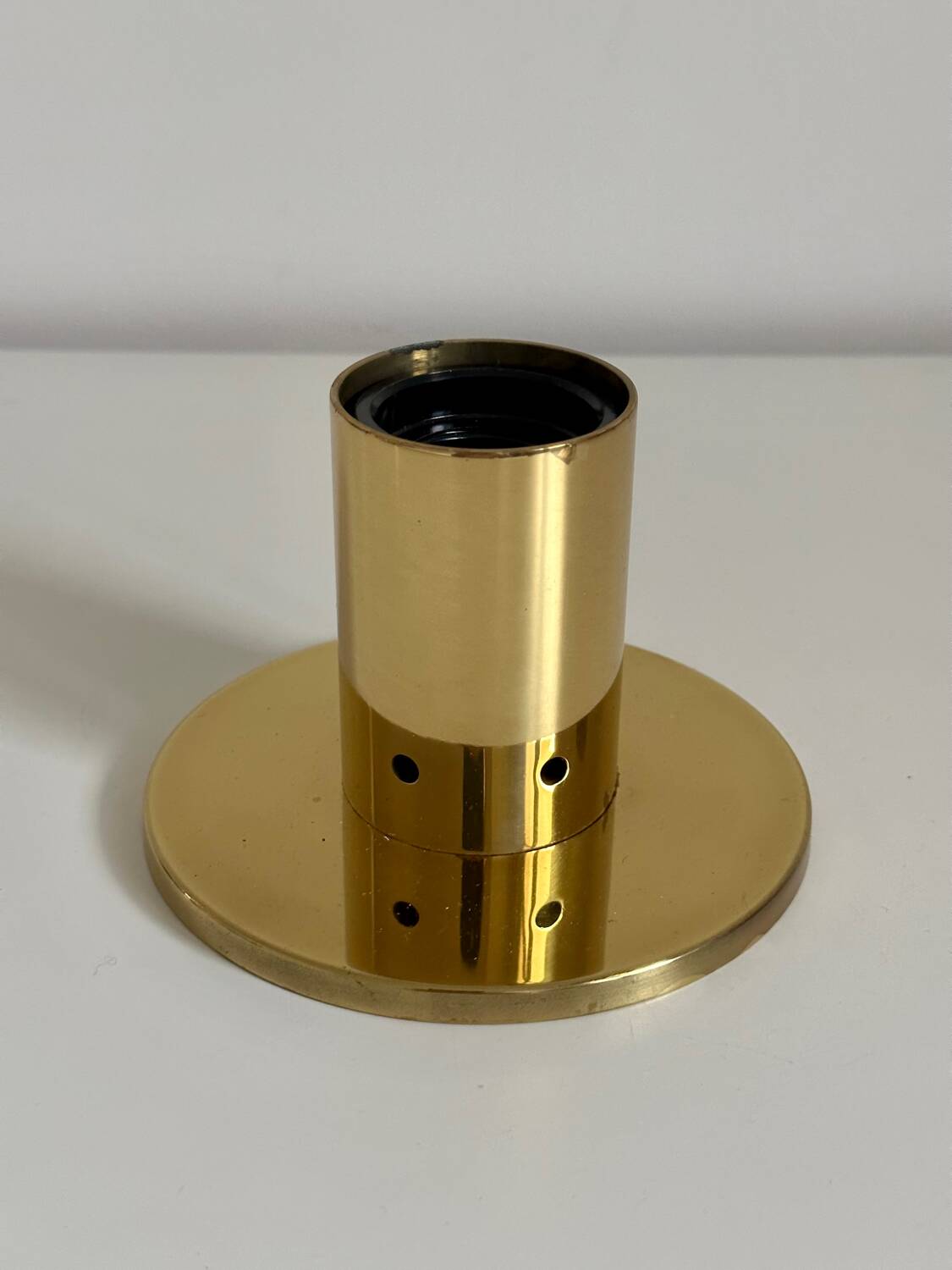 Pair of Goro gold wall or ceiling lights by Studio Mazza Gramigna Quattrifolio