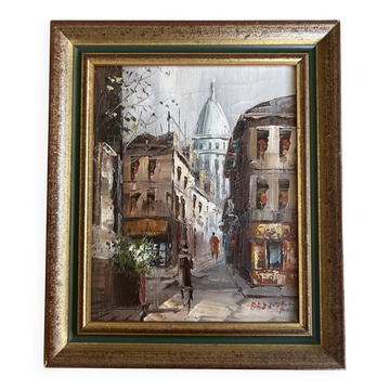 Tableau HST "View of the Sacred Heart in Montmartre"