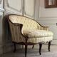 Louis XV style carved wooden basket bench, circa 1880