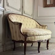 Louis XV style carved wooden basket bench, circa 1880