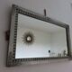 Art Deco mirror in silver wood 30/40 years