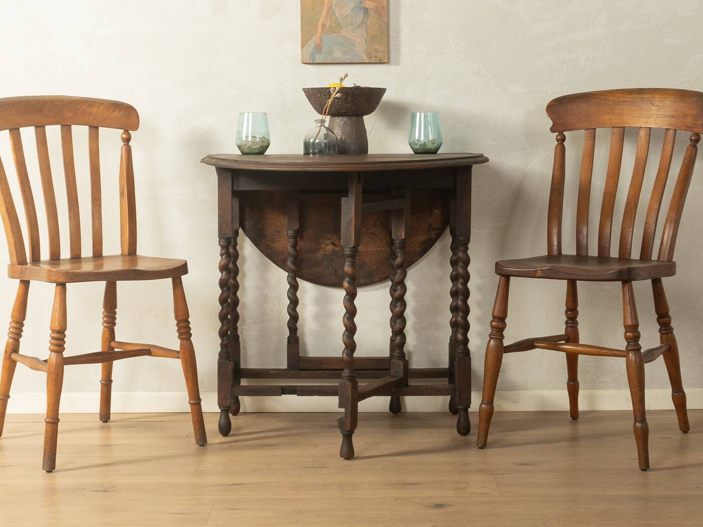 Table à rabats des années 1920