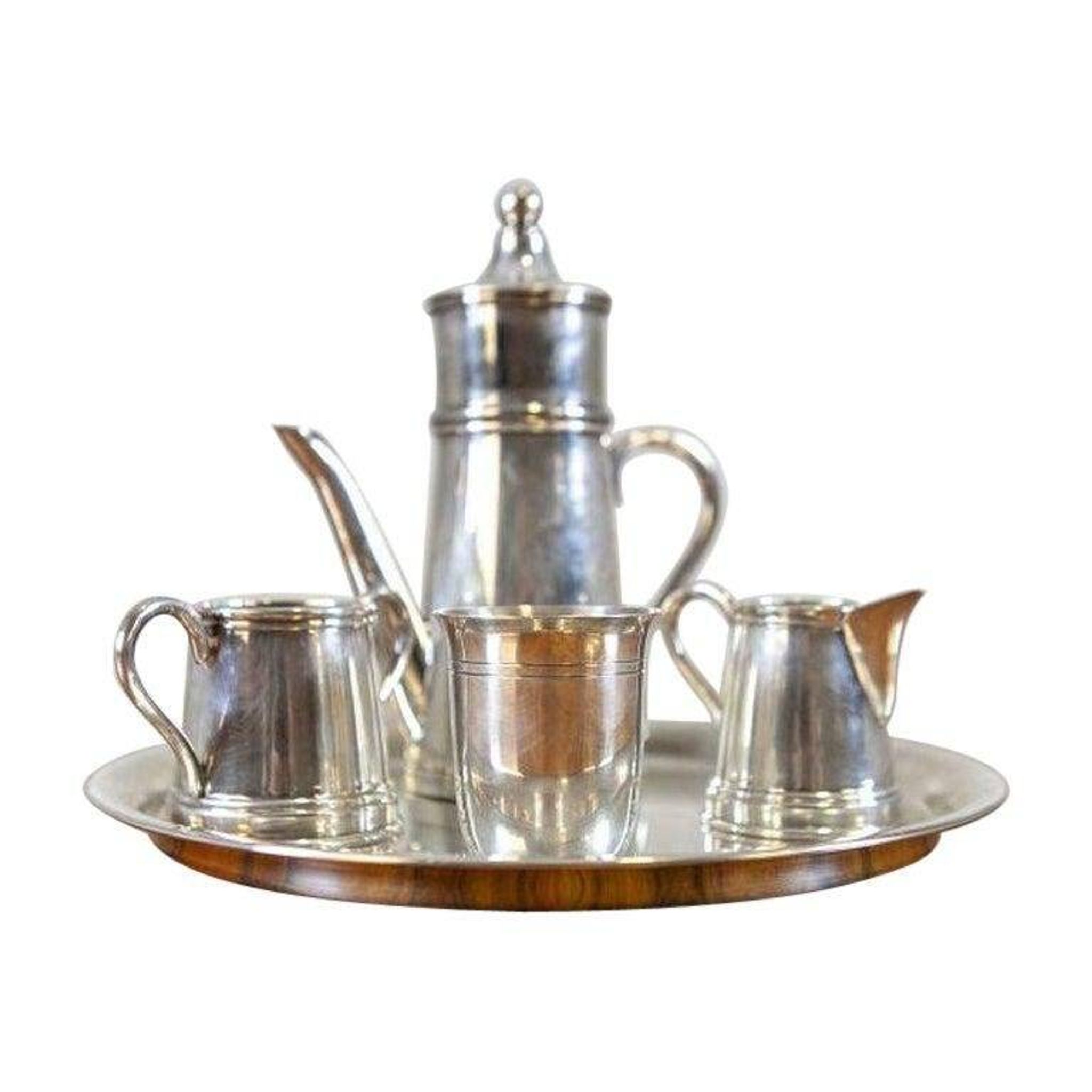 Silver Plated Sola Coffee Set, 1920s, Set of 5
