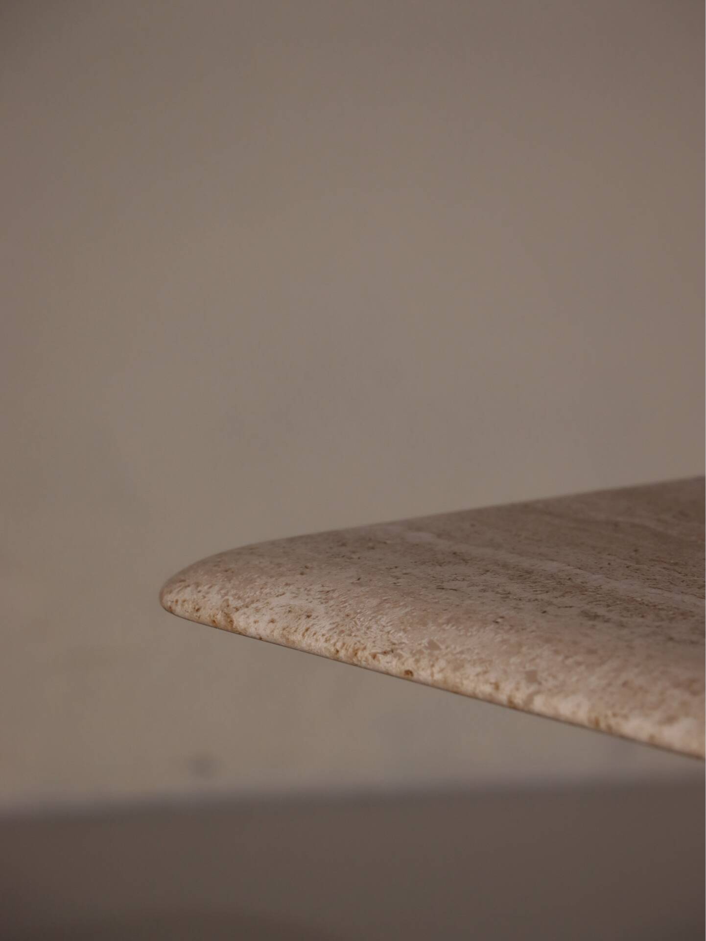 Travertine coffee table