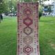 Vintage Turkish hallway rug 86x405 cm